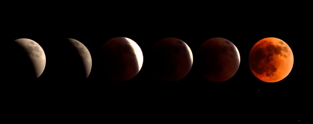 BrendanKeefe's tweet photo. Tonight's eclipse, step by step
#bloodmooneclipse #BLOODMOON2022 https://t.co/2OQHWsp0AE