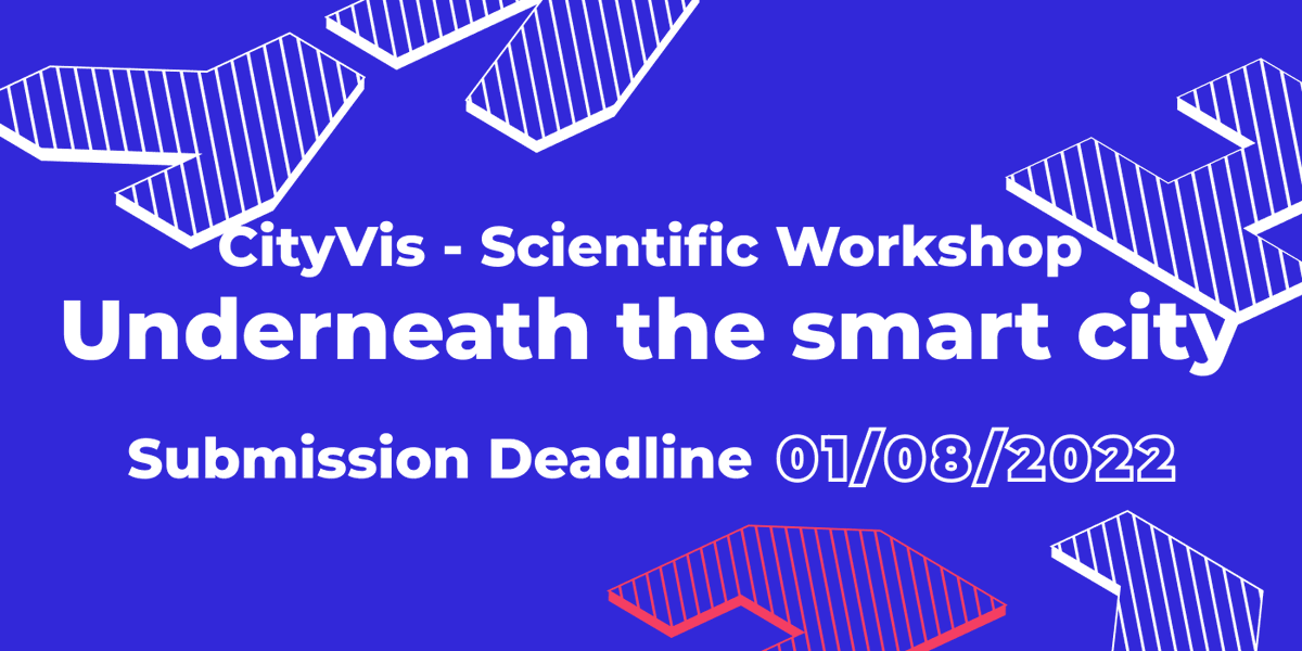 The #CityVis workshop 2022 theme: "Underneath the smart city", challenging traditional smart city #datavis. How can we include more diverse perspectives and qualities of cities in our visualisation work? Submit your abstract now and join us on Nov. 4th cityvis.io/workshops/2022/
