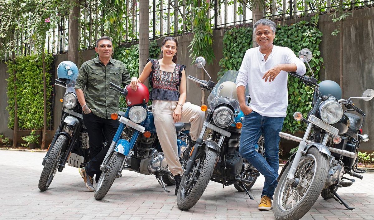 Join the ride of a lifetime with Dhak Dhak, as four women ride to the highest motorable pass in the world on an exciting journey of self discovery! 
@fattysanashaikh #RatnaPathak @deespeak, @sanjanasanghi96 @Viacom18Studios #OutsidersFilms @BLM_Pictures