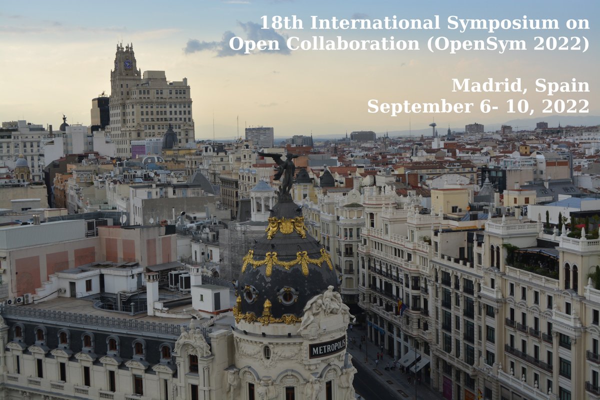 opensym's tweet image. TODAY is the DEADLINE!

Make sure to submit your TWO-pages abstract to #OpenSym 2022 and @OSSConference 2022 by 23:59 AoE, toady, May 16th!

For more details, please check, 
oss2022.github.io/cfp/RegularPap…