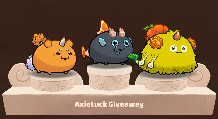 Axie Origin Team Giveaway 🍀⚡️

Retweet and Follow <a href="/yamemuri/">Yamemuri.ron</a> <a href="/FernandaDixon3/">Fernanda Dixon</a> <a href="/oxaciano/">Oxaciano</a> 

Winner announcement in 24 hours ✅