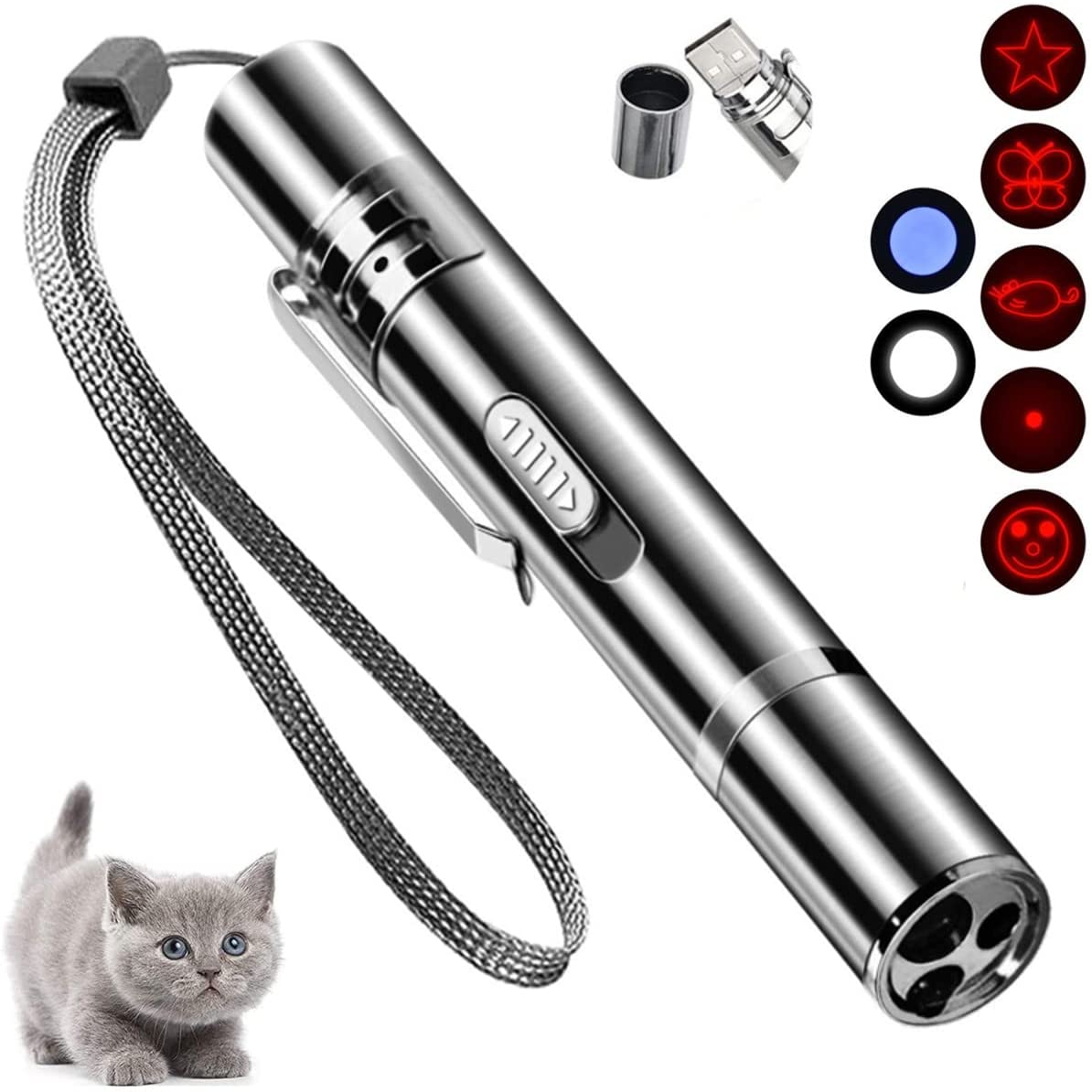 techgadgetsmith's tweet image. Cat Laser Toy

Cat Laser Toy, Red Dot LED Light Pointer Interactive Toys for Indoor Cats Dogs, Long Range 3 Modes Lazer Projection Playpen for Kitten Outdoor Pet Chaser Tease Stick Training Exercise, USB Recharge

amzn.to/37NX1aR

#training #light