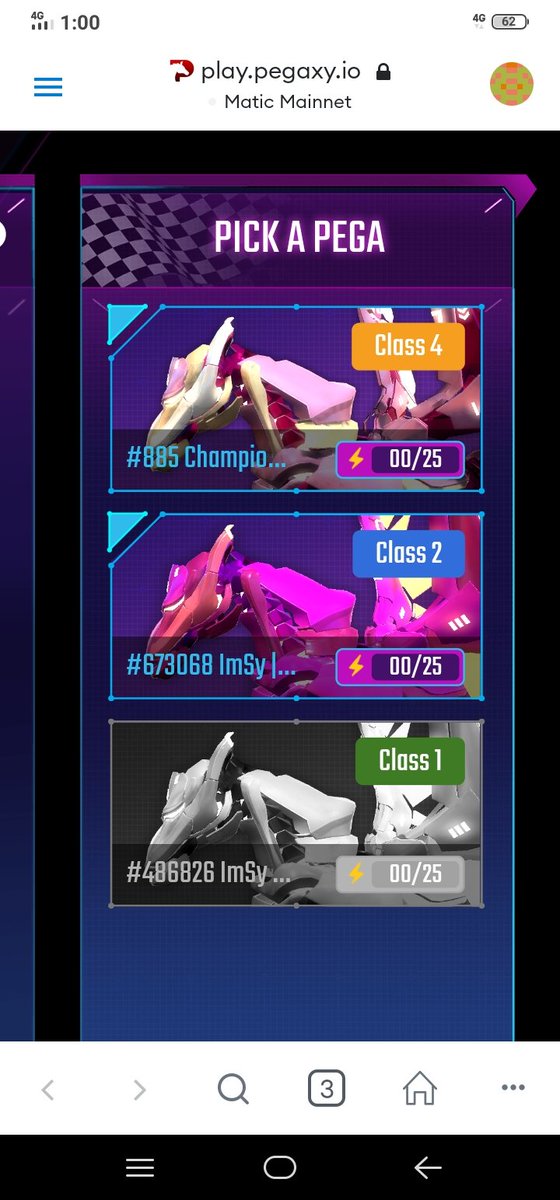 NinaAngeles02's tweet photo. GOLD🤩 Drain Energy Race🏁 of my Scholar Pega's🐎 🥰

Patuloy po akong magtitiwala, maniniwala at kakapit sa inyo 🤚🤝💗
Thank you so much po @ImmortalSynG Family 🙏😘🥰❤️ WALANG IWANAN 🤜🤛

@PegaxyOfficial
#IMSY
#ImmortalSyndicateGuild
#Pegaxy
#GandangLahi
#ImSyLifeChanger https://t.co/kQ79uOz3cb