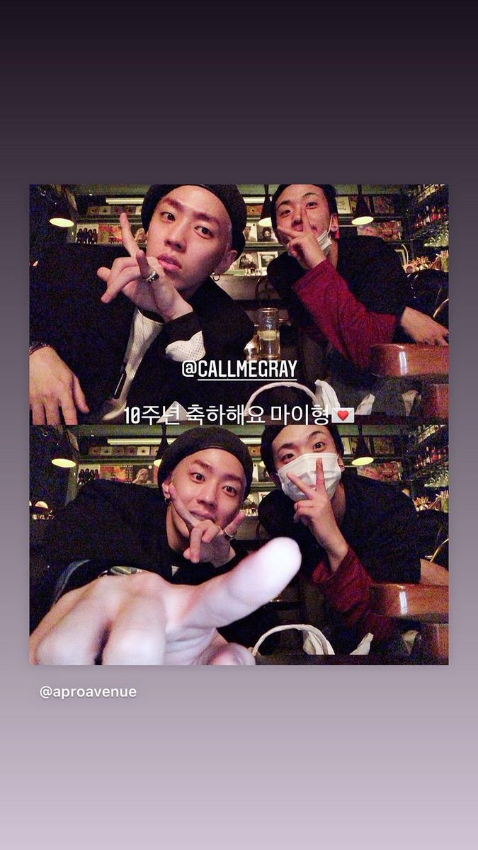 RecmRoom's tweet photo. Today marks 10 years of friendship between APRO and Gray!
Gray was one of the mentors that brought APRO into the music industry and inspired him to be a producer.
#aproisdifferent #gray #khiphop https://t.co/cNbT5bOYKa