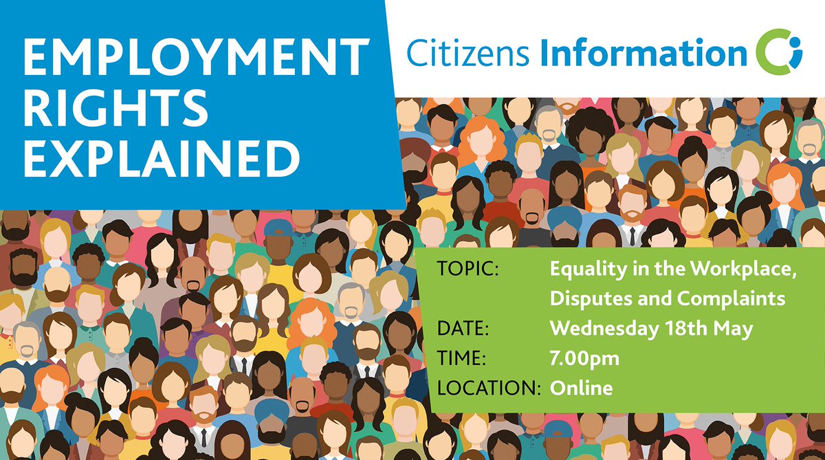 SouthConCIS's tweet photo. Don't forget to join Dr. Lucy Ann Buckley Associate Professor of Law NUIG for the second of our Employment Rights Explained series this Wednesday evening.  Register for free at https://t.co/DEpncTox9H 
@NUIGLaw @MABSinfo @citizensinfo @flacireland @irishlawevents @CLMirl https://t.co/u7CVRGyGf1