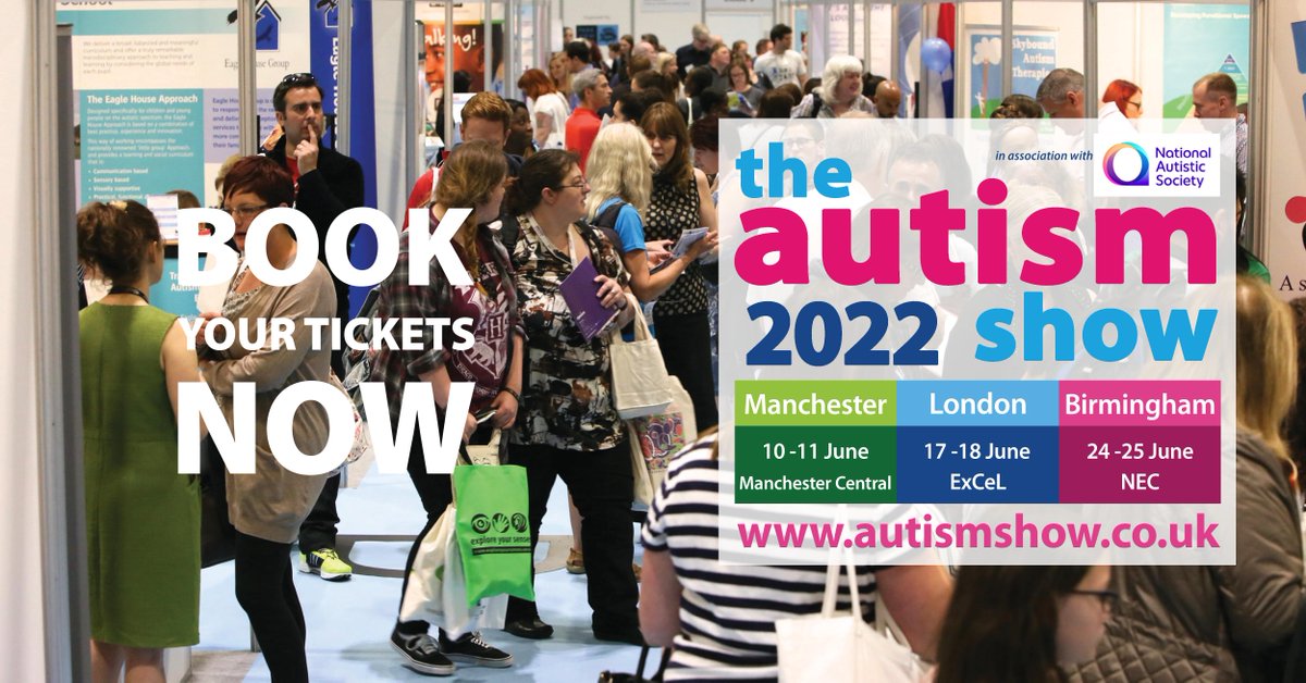 Only three weeks to go until The Autism Show 2022 - packed with over 100 hours of specialist talks, advice clinics, interactive workshops, and 100s of products and services. Book your tickets now at bit.ly/3F54heG