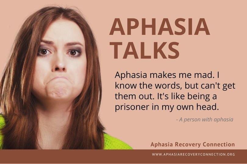 ARCaphasia's tweet photo. #AphasiaTalks Imagine….having the words in your head and being unable to get them out! https://t.co/l5gXTstsKl