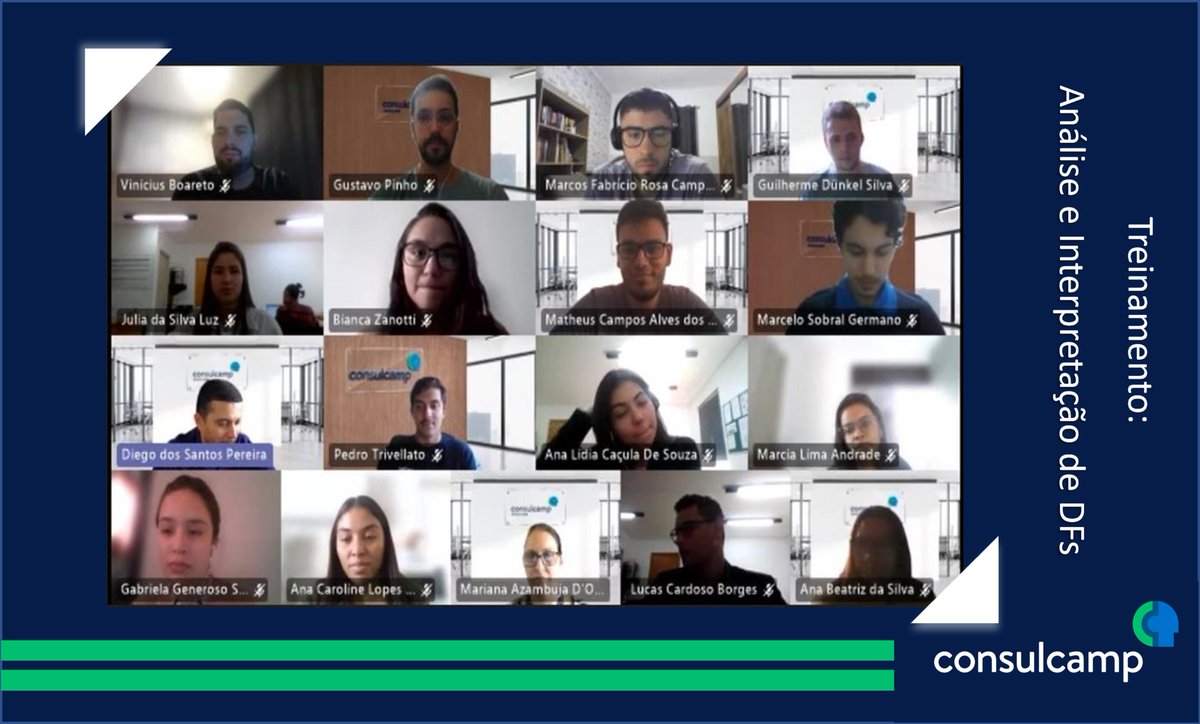 Consulcamp's tweet photo. Nos dias 26 de abril e 03 de maio, foi realizado o Treinamento “Análise e Interpretação das Demonstrações Financeiras” com a participação de 29 funcionários.

#consulcamp #treinamento #desenvolvimentohumano https://t.co/dKsbm7z5qo