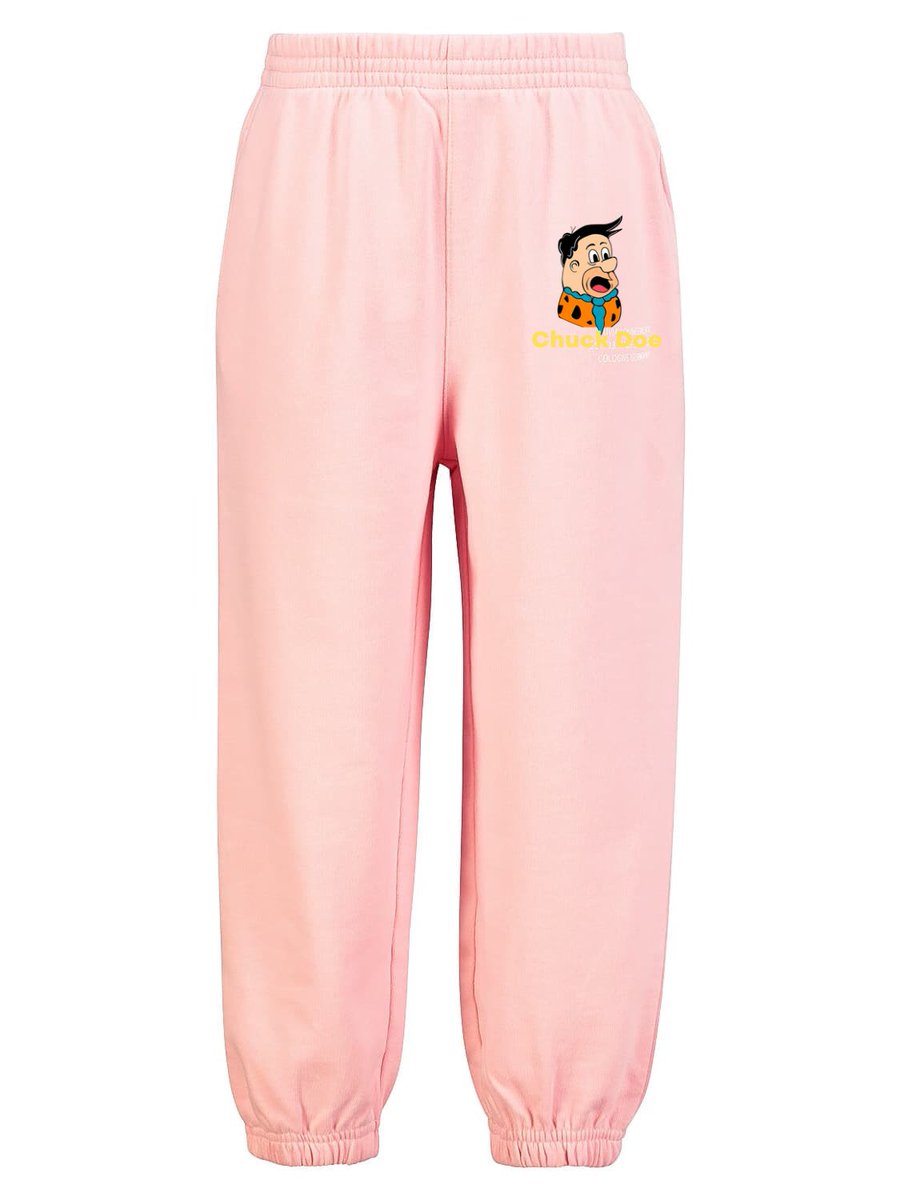 ChuckyDoe's tweet photo. Pink Flintstones Chuck Doe sweat pants 

Dropping soon

#flintstones #FlintstonesBedrockCity #flintstonescollectables #FlintstonesGummies #FlintstonesJoke #flintstonestyle #theflintstones https://t.co/5GB80cLsOJ