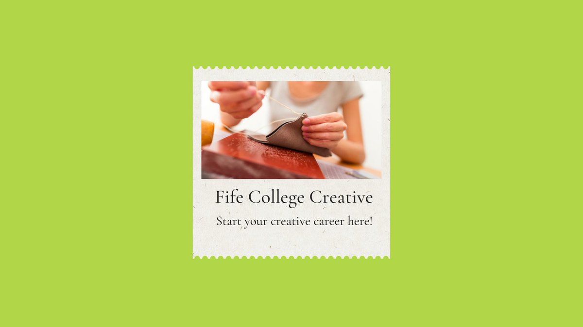 fifecreative1's tweet photo. Applications are now open for all Fife College creative subjects for 2022/23!

https://t.co/FXclAH0ken

#fifecollegecreative #nowrongpath https://t.co/TjS4W9nrvA