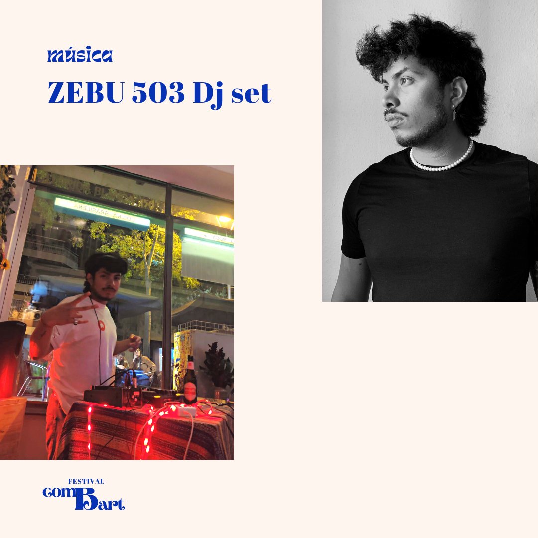 combartfestival's tweet photo. Tanquem les presentacions amb el DJ del festival!

💐ZEBU 503 Dj Set és un DJ originari de El Salvador que ha crescut a Barcelona. Mixes de house i música urbana és el que ens portarà per moure el cos i aixecar l’ànima

🎫 Entrades ja disponibles al link de la bio! https://t.co/0DWwjhZEG7