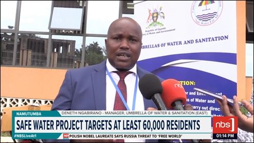nbstv's tweet photo. The Ministry of Water and Environment, in partnership with the European Union, have intervened in the water crisis in the districts of Namutumba, Buyende and Namayingo with a safe water project to save thousands of residents from consuming unsafe water.

#NBSLiveAt1 #NBSUpdates https://t.co/3LsMFnJllr