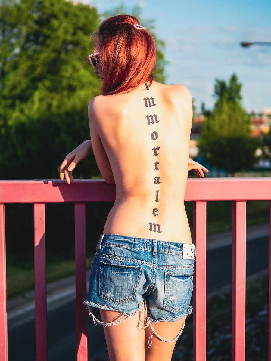 Summer! Time for some public nudity!😎😈 #photography #photo #photographylovers #photooftheday #photographers #sexy #woman #RedHeadsAreBeautiful #redheadshavemorefun #beautiful #model #modelphotography #sun #outdoornudity #publicnudist #tattoo #tattoos #tattooed #nudistgirl