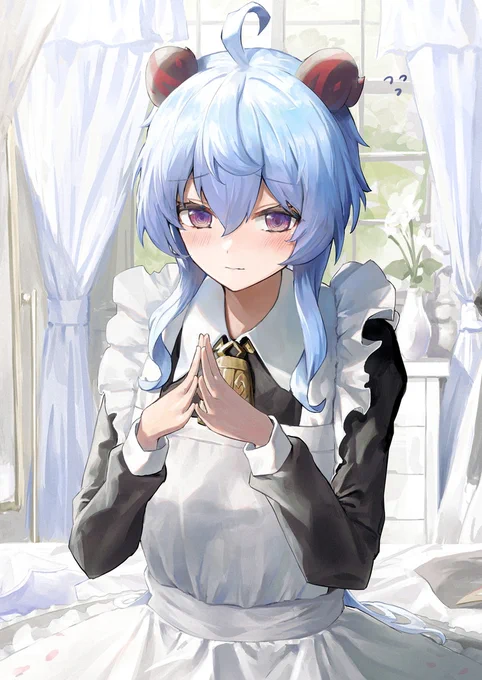 照れメイド甘雨ちゃん❄
(お顔がめちゃくちゃ気に入っているのでアップで再掲🙏)
#原神 #GenshinImpact #甘雨 #Ganyu 