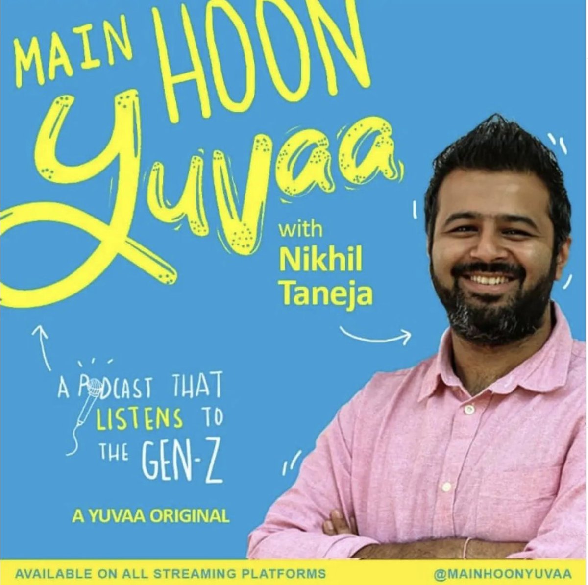 tanejamainhoon's tweet photo. Earlier this year, we pivoted into long-form (finally!), to tell these stories independently or in collaboration with audio &amp; video OTT platforms. 

We launched two podcasts, #MainHoonYuvaa &amp; #DearTeenageMe. The latter is a @spotifyindia original that climbed to #1 on the charts! https://t.co/L3ACJFAVCy