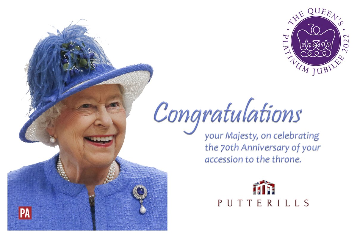Congratulations your Majesty, on celebrating the 70th Anniversary of your accession to the throne. 
#PlatinumJubilee #jubileecelebrations #thequeen