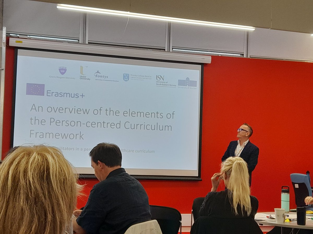 Great to be here <a href="/QMUniversity/">QueenMargaretUni</a> as part of this pilot school. A chance to hear from <a href="/ProfBrendan/">Brendan McCormack</a> and for some international networking to enhance practice #PCCurriculum <a href="/cawdickson/">CAROLINE DICKSON</a>