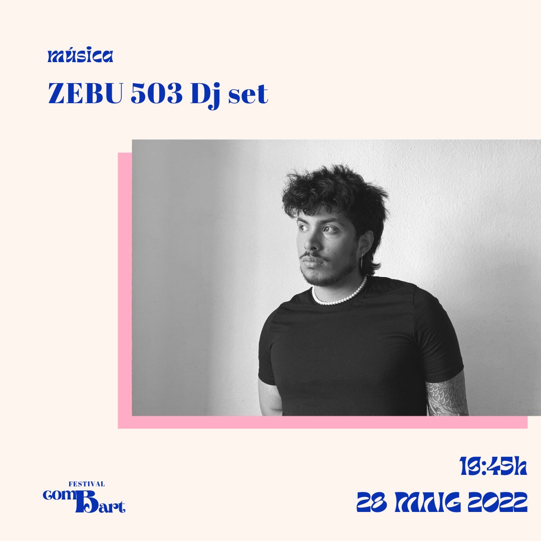 combartfestival's tweet photo. Tanquem les presentacions amb el DJ del festival!

💐ZEBU 503 Dj Set és un DJ originari de El Salvador que ha crescut a Barcelona. Mixes de house i música urbana és el que ens portarà per moure el cos i aixecar l’ànima

🎫 Entrades ja disponibles al link de la bio! https://t.co/0DWwjhZEG7