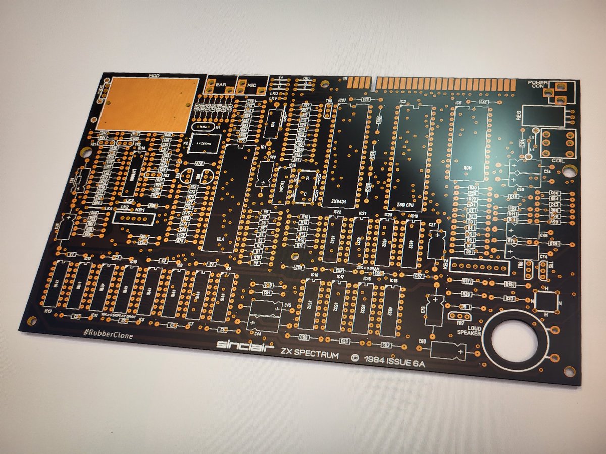 devzine_pl's tweet photo. Busy weekend. Here is the Issue 6A
motherboard clone. All components, vias and main tracks are placed.
I know there are projects like Harlequin and a clone of the 3B, but this one is mine and I do it just for fun 😎
#Sinclair #ZXSpectrum #Speccy #KiCad #Retrocomputing https://t.co/QZghoHDJZe