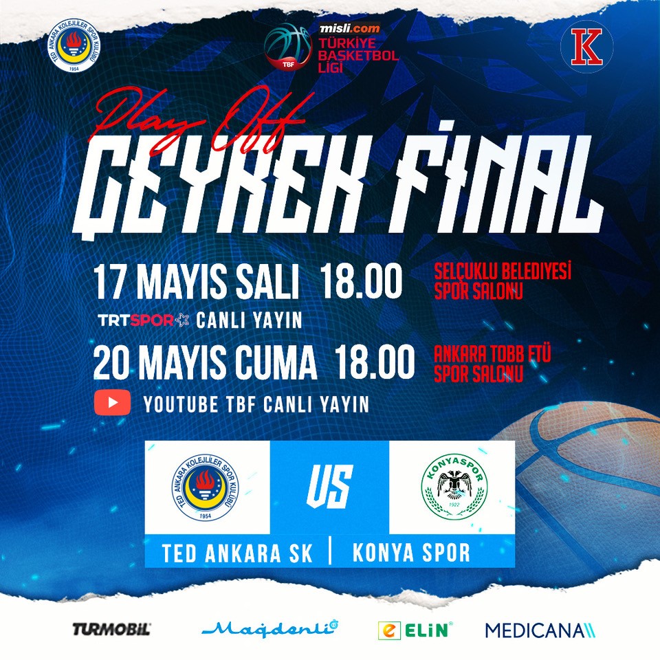 tedkolejliler's tweet photo. https://t.co/VhQ0ISDxvU Türkiye Basketbol Ligi’nde son hafta maçlarının ardından Play-Off eşleşmelerinde KonyaSpor’la eşleştik.

A Erkek Basketbol Takımımız Çeyrek Final Maç Programı için tıklayınız ➡️https://t.co/hITZWQHtH9

#tedsk #tedankarakolejlilersporkulübü #kolejliler https://t.co/NlsHRC2aHF