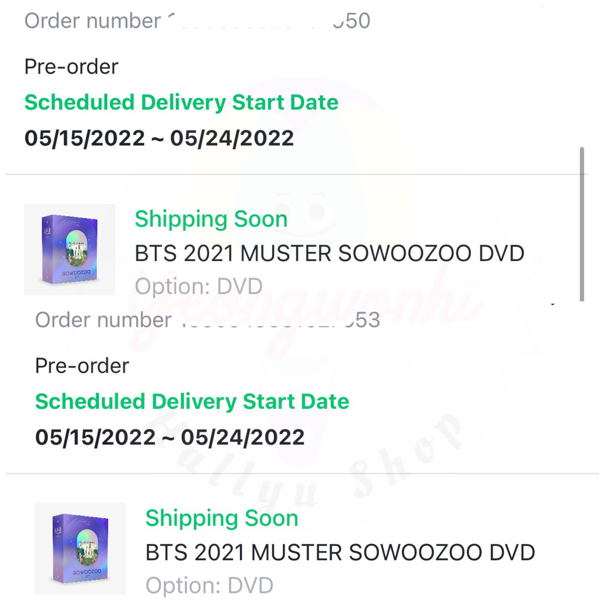 yeongwonhi_shop's tweet photo. #YeongwonhiHS_update #YHSGo
📣BTS 2021 MUSTER SOWOOZOO DVD 1st PO
-tagged as shipping soon
❗️few extra slots left❗️
ALL secured in $ thru paypal:
DVD- P2,650
BR/Digital Code- P3,350
ALL IN+LSF
DOP: P500 DP
RB - May 30
⛴NETA
💌DM to order
wts lfb first press https://t.co/VkQZI92yJ9