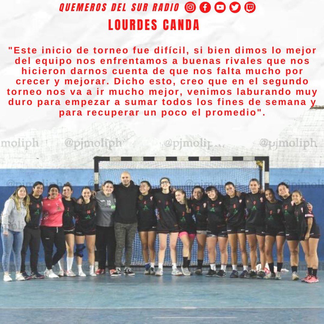 🎈 #Huracán 
🤾‍♀️ #Handball 
📝 La jugadora Lourdes Canda habló con #QDSR sobre el gran triunfo ante Escobar y el presente del equipo.
