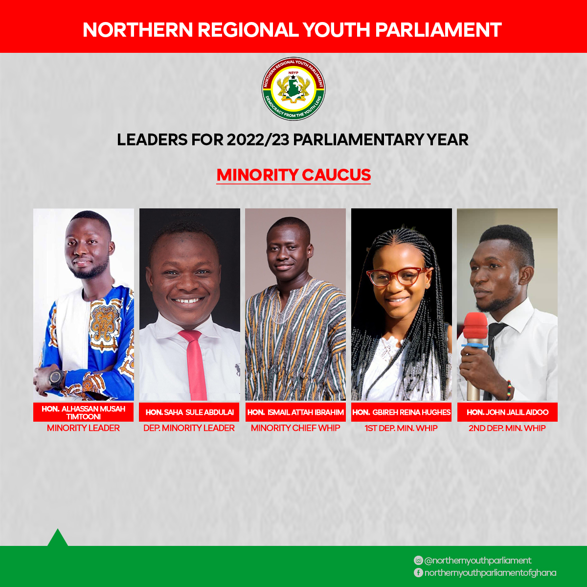 Nrypnorthern's tweet photo. Leadership for the 2022/2023 parliamentary year, NRYP. #NRYP https://t.co/sBgBJBvx9f