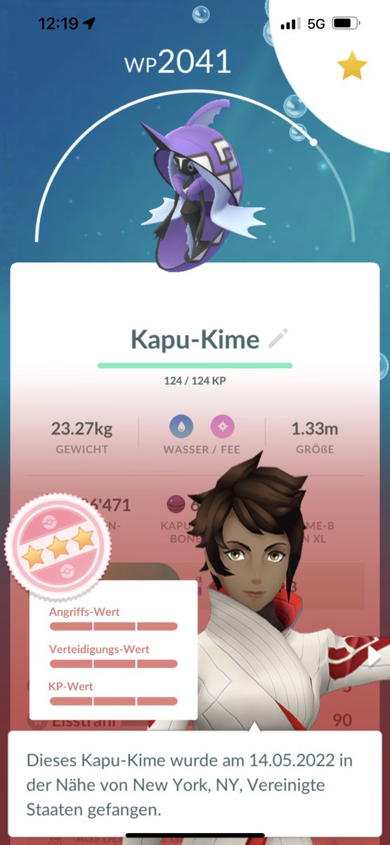 inevitableLewis's tweet photo. Enough said #100iv #PokemonGoRaids #gen8 #tapufini https://t.co/5mlO5j7DWf