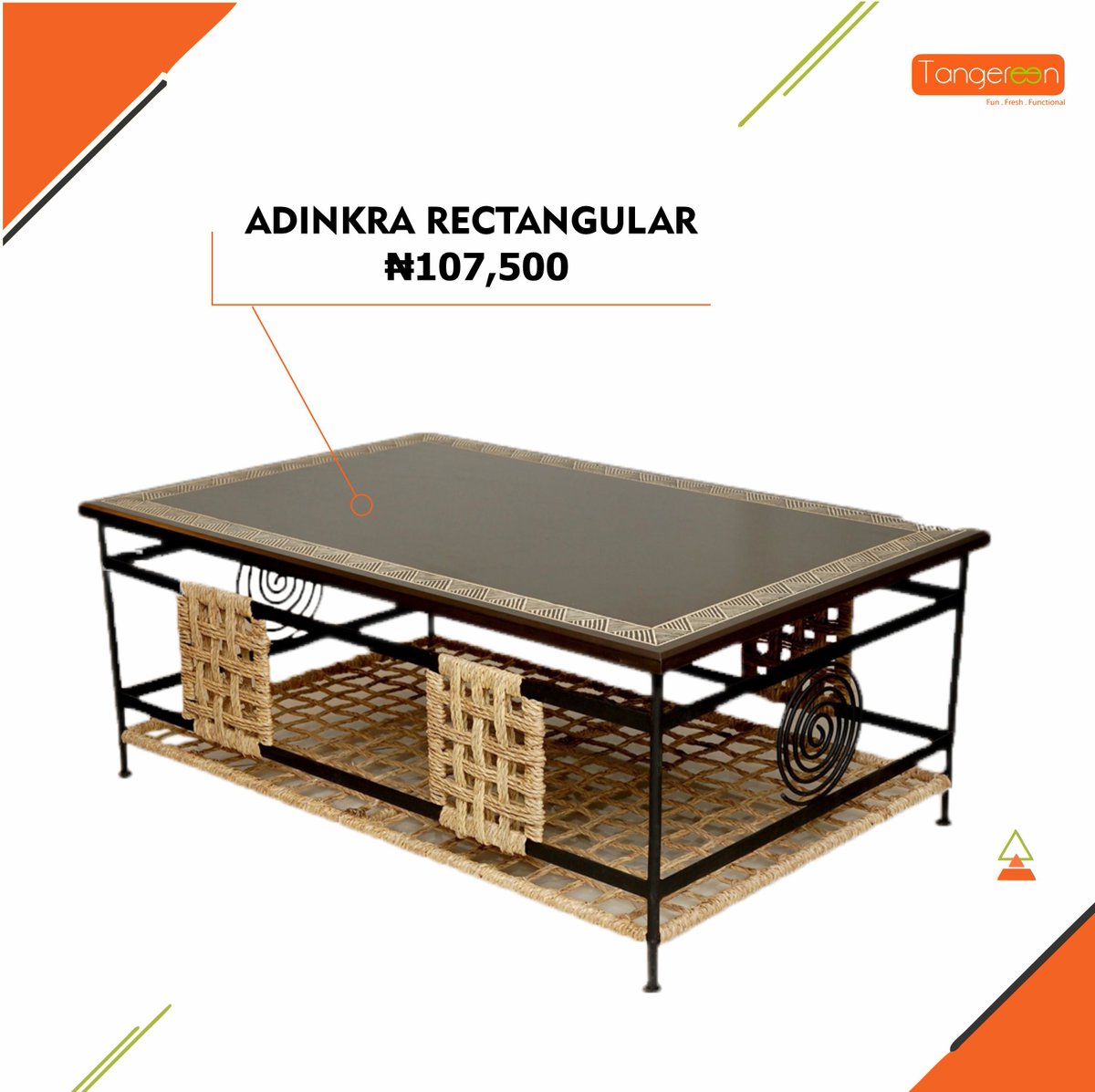TangereenNG's tweet photo. 1st Slide - This centre table is designed with defined lines and a strong structure  making it suitable for any lounge setting.
ADINKRA RECTANGULAR CENTRE TABLE - N107,500

2nd slide 
ADINKRA SIDE CENTRE -  N55,000
#tangereen https://t.co/VY1l7dUNrI