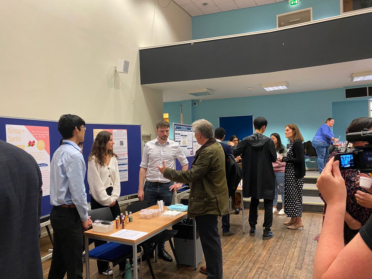 UoNFIC's tweet photo. It was great to see the next generation of food innovation experts at the NPD showcase on campus last week. Some fabulous ideas! We were delighted to have played a part in linking students with local businesses to support the NPD. 
#foodinnovation #NPD #NewProductDevelopment https://t.co/EEAL5BIaQA