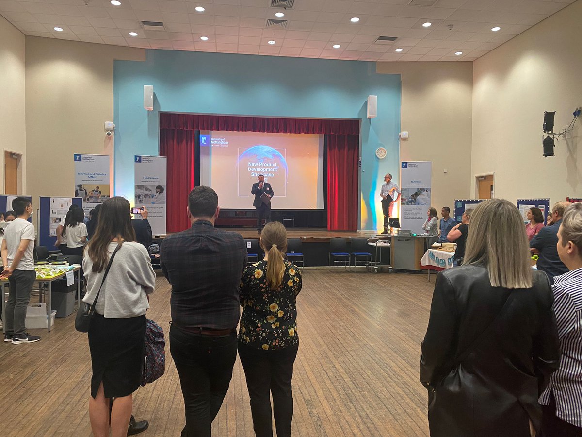 UoNFIC's tweet photo. It was great to see the next generation of food innovation experts at the NPD showcase on campus last week. Some fabulous ideas! We were delighted to have played a part in linking students with local businesses to support the NPD. 
#foodinnovation #NPD #NewProductDevelopment https://t.co/EEAL5BIaQA