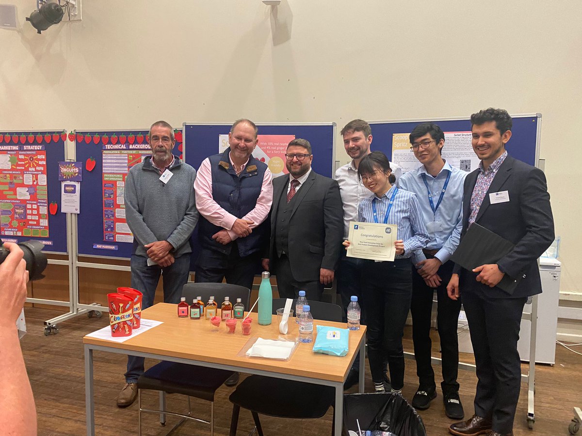 UoNFIC's tweet photo. It was great to see the next generation of food innovation experts at the NPD showcase on campus last week. Some fabulous ideas! We were delighted to have played a part in linking students with local businesses to support the NPD. 
#foodinnovation #NPD #NewProductDevelopment https://t.co/EEAL5BIaQA