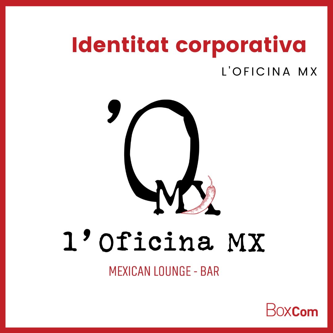 AgenciaBoxcom's tweet photo. La nostra imatge diu molt de nosaltres mateixos👌
👉L'Oficina, un gastro bar situat al cor d'Igualada, va decidir reorientar la seva activitat cap a una cuina mexicana sense perdre la seva essència😉 
És així com vam adaptar el seu logo i aplicacions oferint-los un toc picant🌶😜 https://t.co/B6O9er81CV