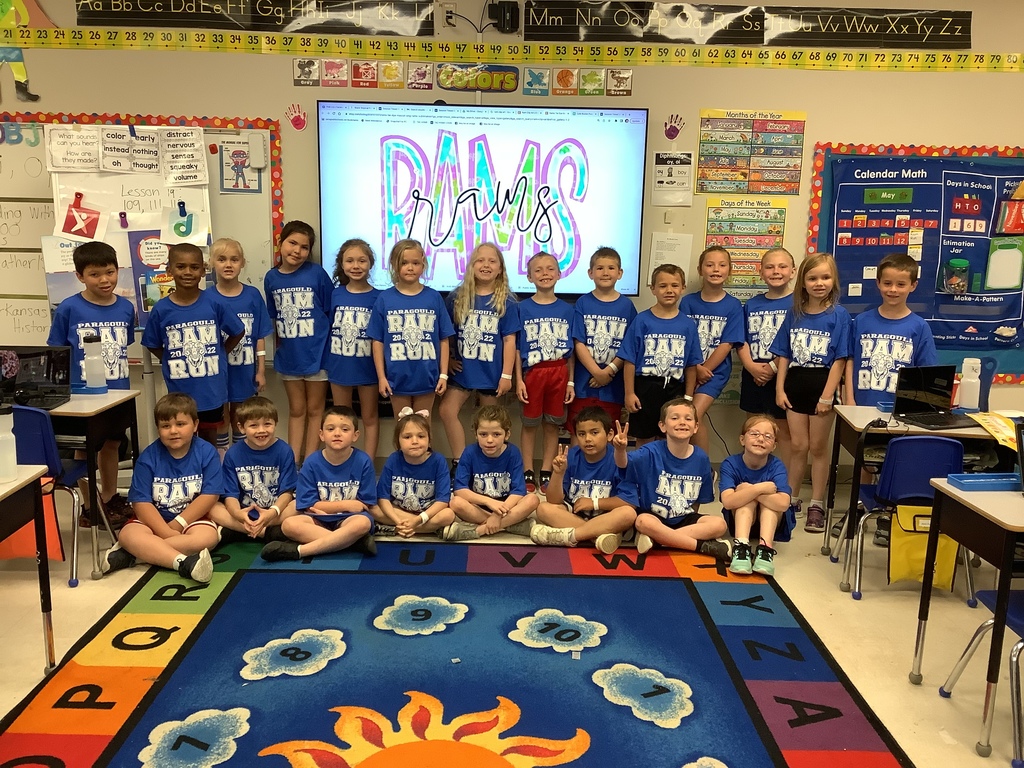 primaryrams's tweet photo. Ms. Moody's class was ready to run on Friday!  #littlerams https://t.co/WtDJrIcxYe