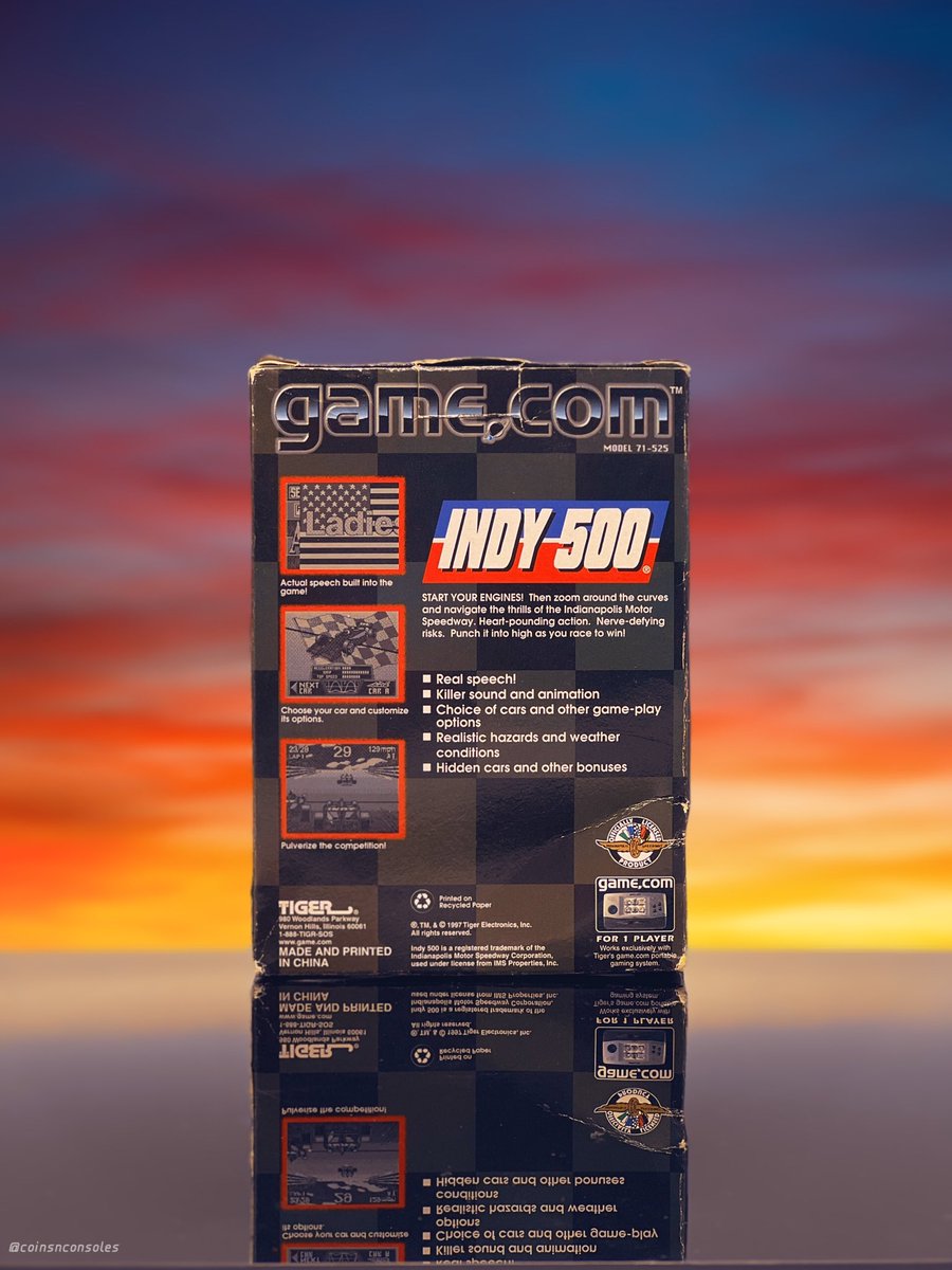 CoinsNConsoles's tweet photo. Console: Game .com
Game: Indy 500
Genre: Racing
(Tiger Electronics, Inc. / 1997)
“Ladies And Gentlemen, Start Your Engines!!” 🏁 Can you race to portable 90’s-style victory in Indy 500?
#RetroGaming #TigerElectronics #RacingGames #PortableGaming #PortableGames #90s #LCDGames https://t.co/ZBZQ6MBB9w