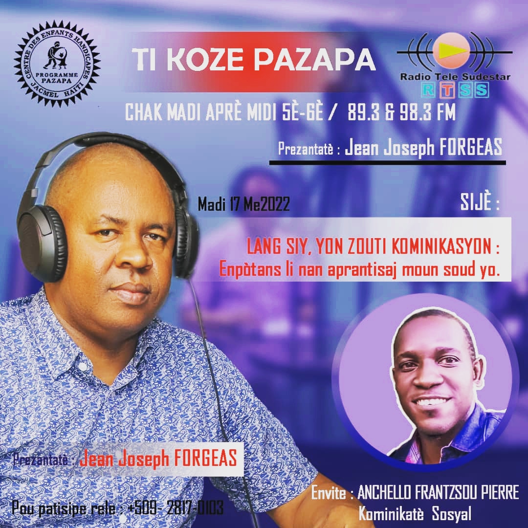 La langue des signes est un outil important pour les personnes Sourdes. Je vais échanger avec M. Forgeas sur ce sujet et sur mon travail de recherche sur l'utilisation de la langue des signes dans les écoles pour enfants Sourds.

#tikozepazapa #languedessignes #education #Haïti