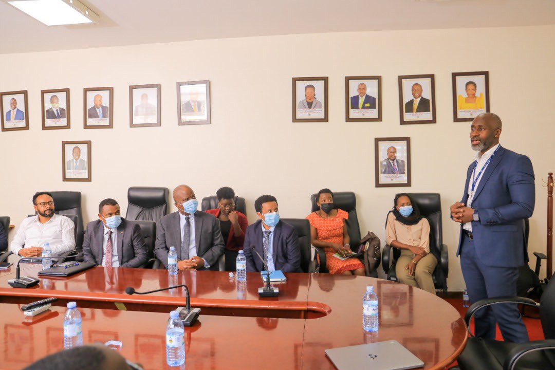 MoICT_Ug's tweet image. Earlier: The PS, Dr. @azawedde hosts Government representatives from Ethiopia &amp;amp;  Malawi for a knowledge exchange visit. 
The teams shared on how Uganda is using the @UNCDFdigital Inclusive Digital Economy Scorecard (IDES) to set digital transformation priorities.