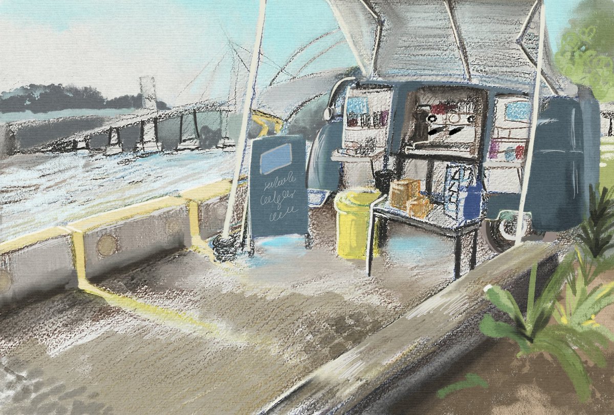 Did a little enviroment drawing this morning in Brisbane!

Met some really lovely people here :>