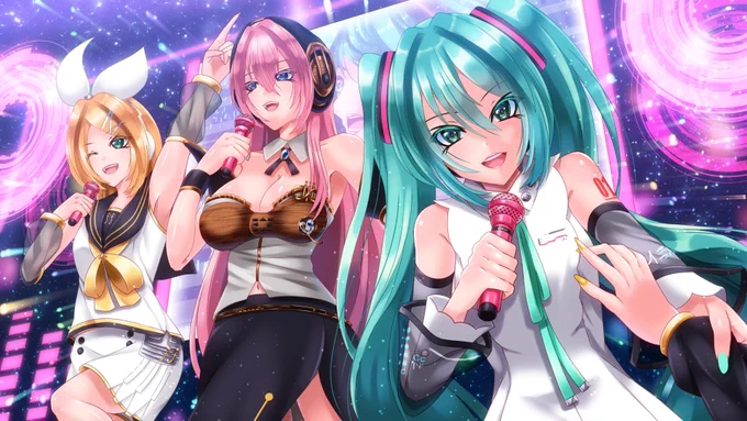 DAMイラスト供養 Part.2
#初音ミク
#巡音ルカ
#鏡音リン 