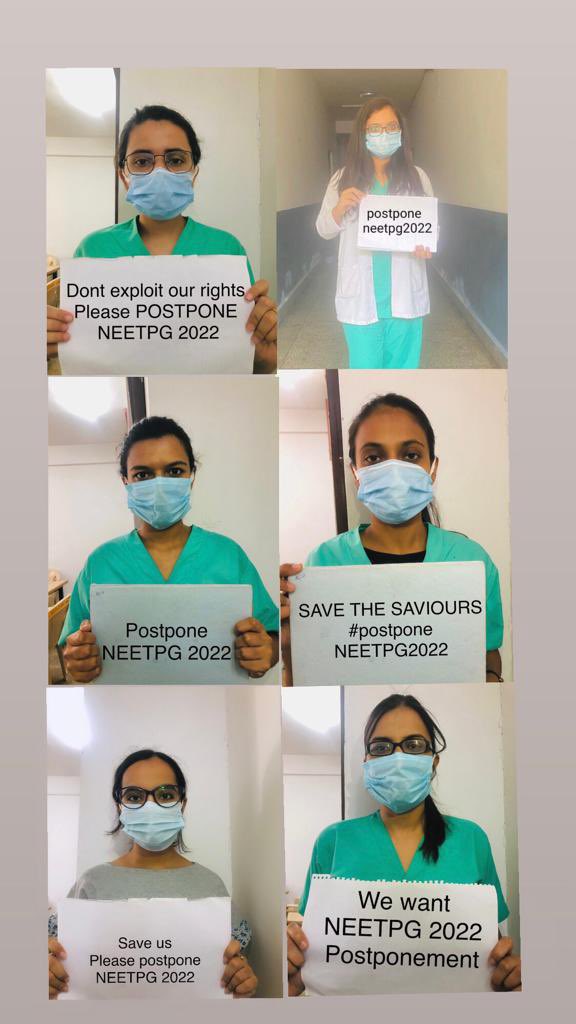 architguptalive's tweet photo. Look at these doctors, they feel helpless. Please listen to them. There issues are very genuine. @mansukhmandviya @PMOIndia  

#NEETPG2022 
 #POSTPONENEETPG2022 https://t.co/NTueSoIVPp
