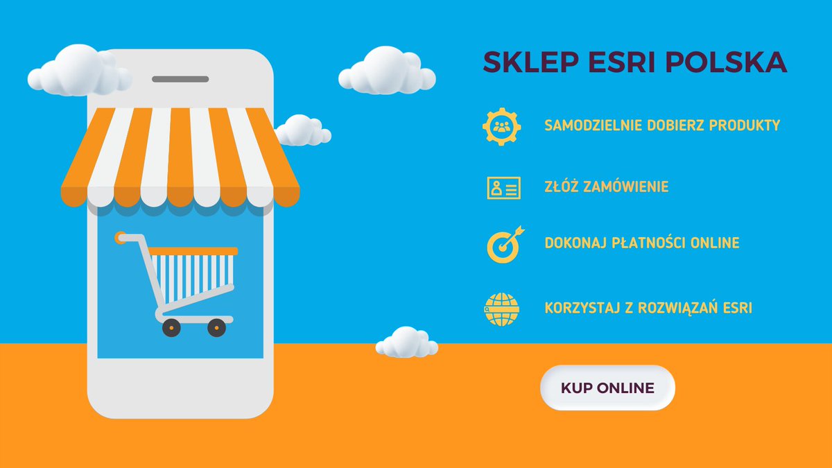Zakup oprogramowania #Esri przez internet? Tak, to możliwe. Przejdź do sklepu Esri Polska - esri.pl/sklep/ - i korzystaj z naszej oferty online.