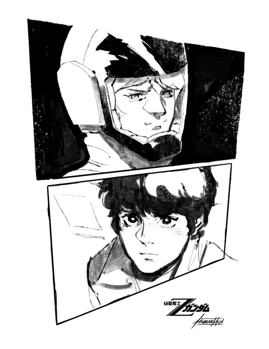 「Amuro Ray has awoken from his long sleep」★ Drawing as I rewatch Zeta Gundam: Episodes 11-16 