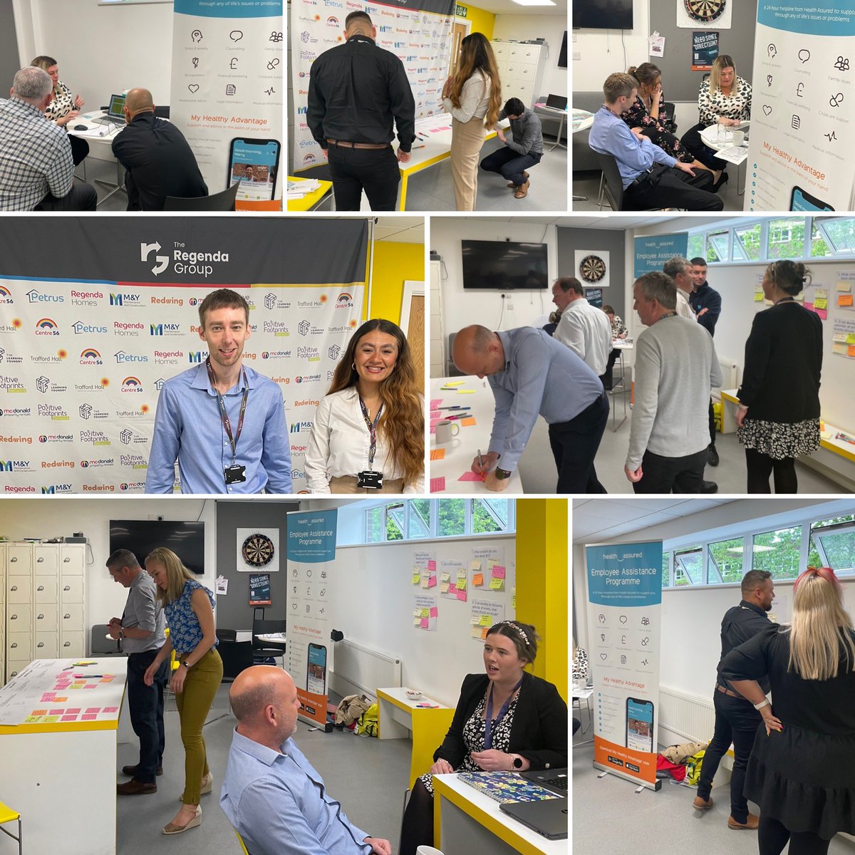 Dan_shughes's tweet photo. Great morning at @my_maintenance with staff from @TheRegendaGroup, @tlf and the fabulous Terry from @Health_Assured , promoting our L&amp;D offer and services available to support mental health and well-being for #LearningAtWorkWeek2022! 💫 @LAWWeekWire https://t.co/5LIuDZmLa1