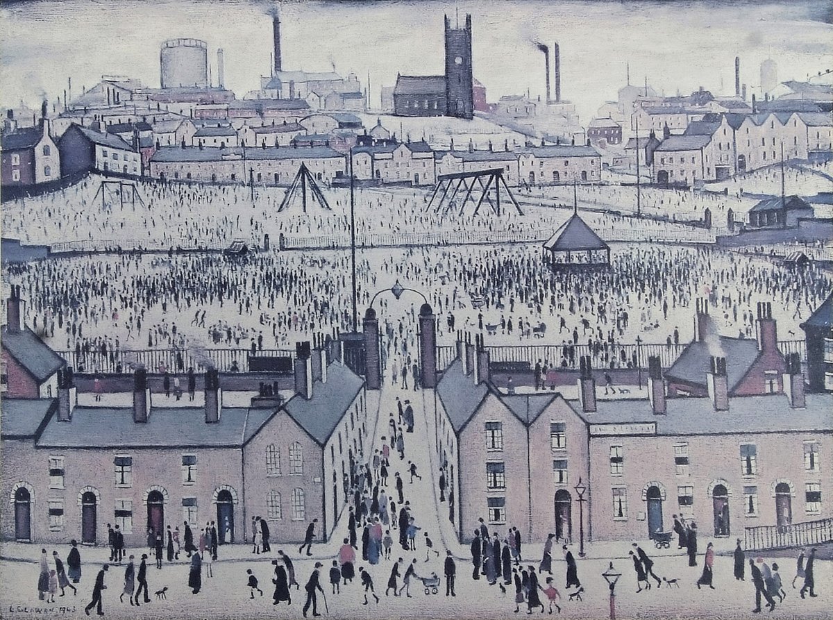 KeysAuctions's tweet photo. Your chance to own a ‘Matchstick Men’ picture by Lowry: this offset lithograph is part of Keys’ Modern Art Sale on Wednesday 18th May, with an estimate of £800-£1,600.

More details here: https://t.co/qQeIMhLd88 https://t.co/J1GVtzhZKQ