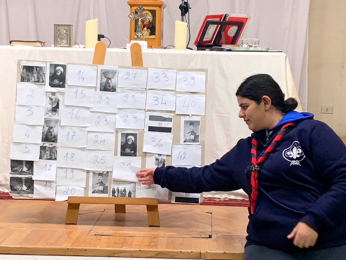 GWEN_Alexandria's tweet photo. Our rovers engaging in an exciting game to discover the different monuments of the cities of Egypt 🇪🇬 

#Scouts #Guides #Rovers #WadiElNil #SGWEN #Egypt #EgyptScouts #Alexandria #BadenPowell #EnService #Discover #OneTeam #Youth #Empowerment https://t.co/oe5xTOiYrg