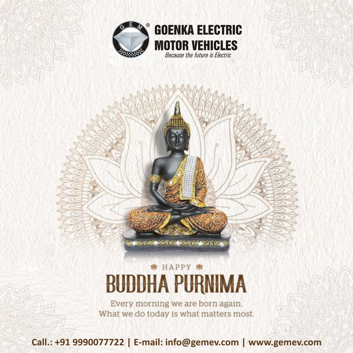 gemvehicles's tweet photo. What you think, you become. What you feel, you attract. What you imagine, you create. Happy Buddha Purnima!
#BuddhaPurnima #Buddha https://t.co/lf8Lj1WlNj