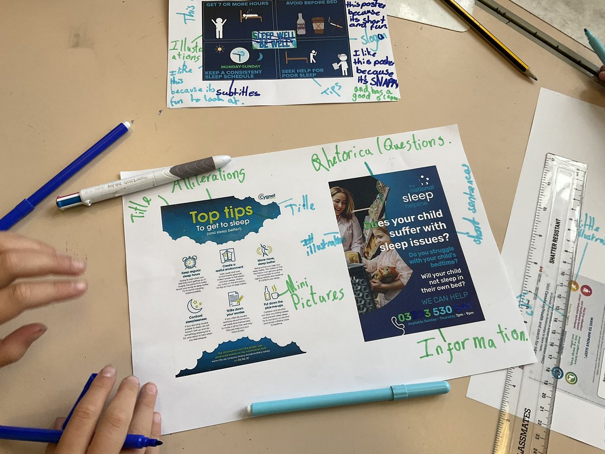 cwp_ogwen's tweet photo. Dosbarth Ogwen have been examining the features of a persuasive poster this morning, to encourage young people to get a good night’s sleep #wellbeing @cwprimary 😴💤🛏🥱 https://t.co/D6E6FqPJMI