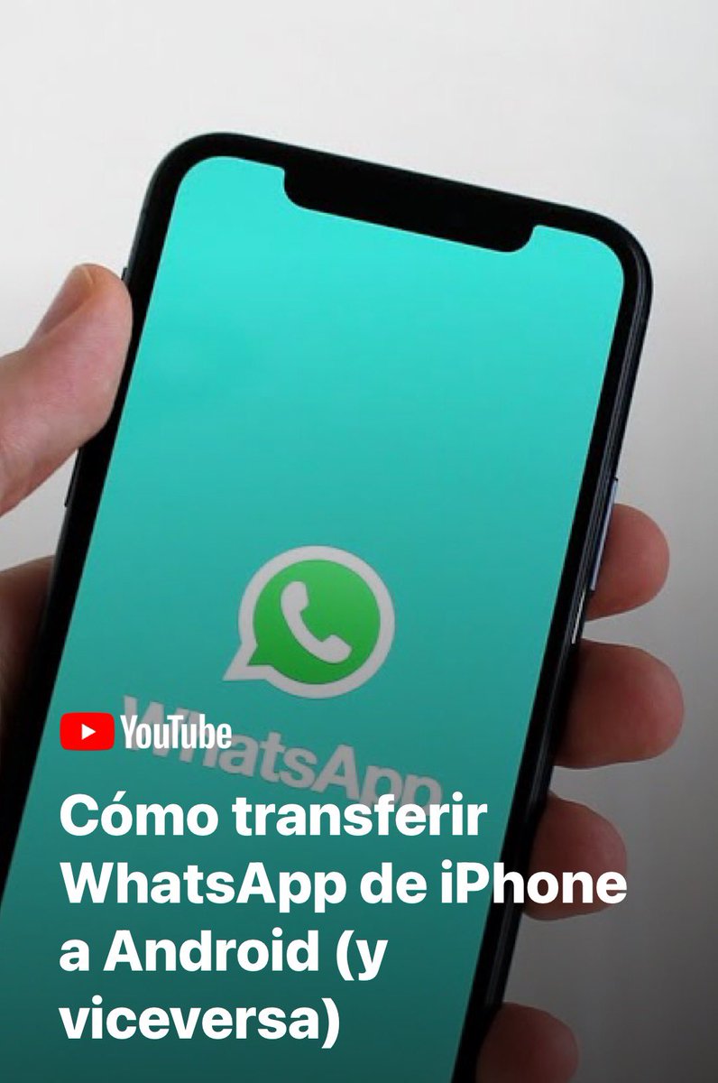 ApleDecir's tweet photo. 😃 Así de fácil es pasar WhatsApp de iPhone a Android (y al revés) 

▶️ https://t.co/DFakTPUpNG https://t.co/1ZGgeUObCm