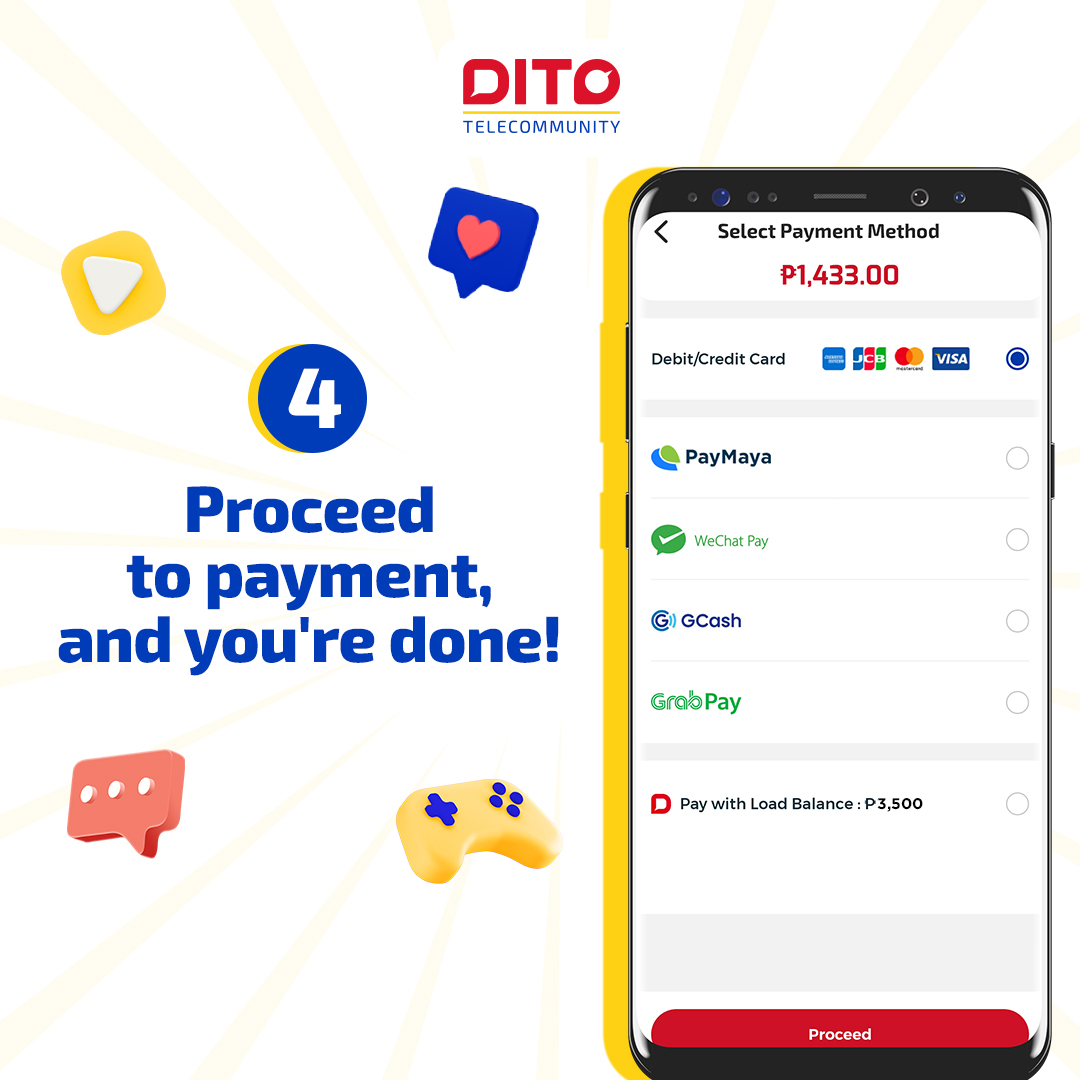 DITOphofficial's tweet photo. Learn more: https://t.co/uUzqVS4hSK
Promo runs from March 1 to July 31, 2022
Per DTI Fair Trade Permit No. FTEB-137976 Series of 2022
#LevelUpDITO #DITOAdvancePay #DITOph https://t.co/OuiKNWgOZo