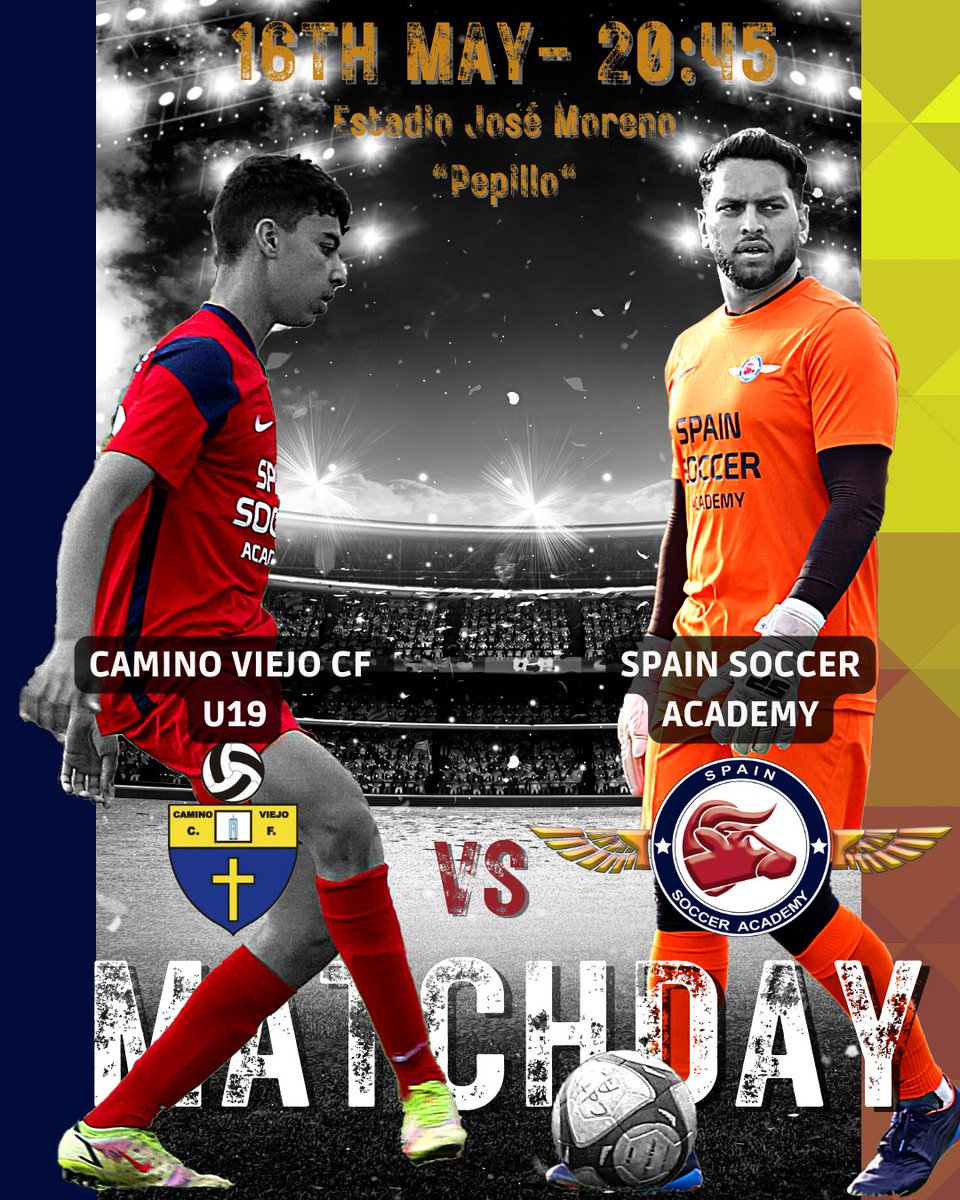 SpainSoccerA's tweet photo. ⚽🔴 Monday and we have a new match¡. This time we play against @caminoviejo_cf. Let's go guys!
#mondaymotivation #MondayMatch #Matchday #football #soccer #footballer #footballlife #Sevilla #espana #spain #CaminoViejoCF #MasQueUnClubUnaFamilia
Design and Photos @EmilioAlmenara https://t.co/iDXydBj0H7